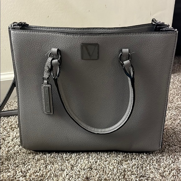 Victoria’s secret Gray Leather Tote Bag - Picture 1 of 14